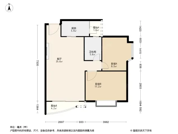 蟠龙居户型图