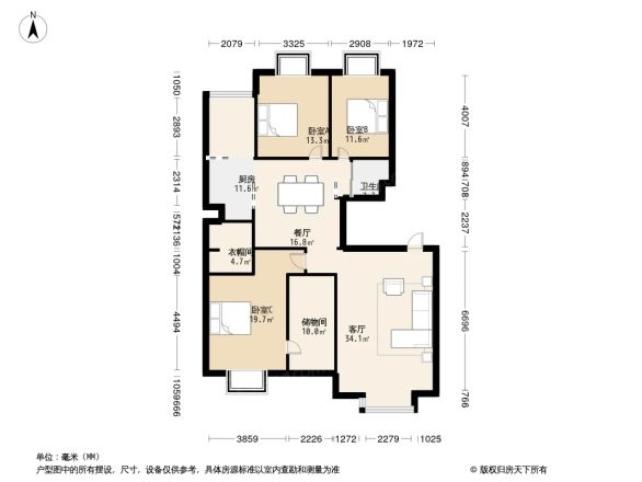 德瀛华府户型图