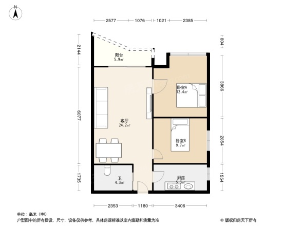 贝迪龙庭户型图