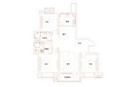 青铁海誉府3室2厅1厨2卫建面143.00㎡