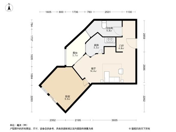 绿地海怡公寓户型图