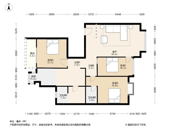 德瀛华府户型图