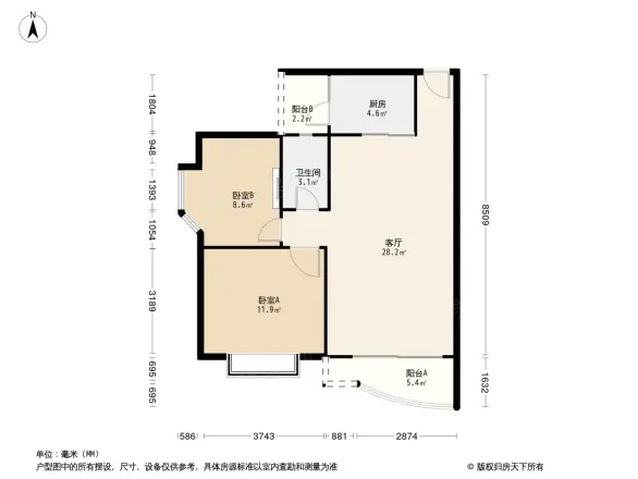 蟠龙居户型图