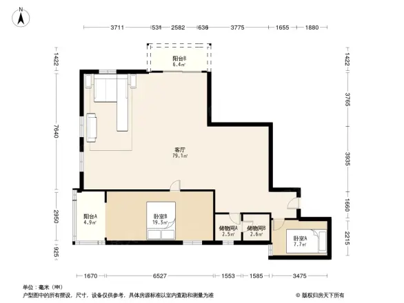 长安大厦小区户型图