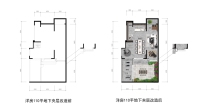 洋房110平一层户型