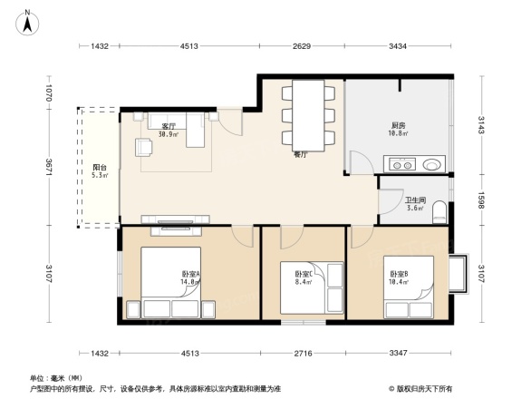 龙腾花园户型图