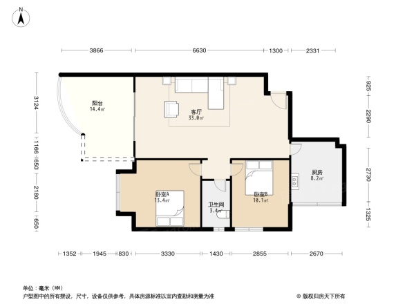城南名著户型图