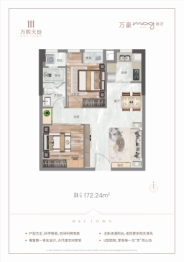 正商万熙天地1室2厅1厨1卫建面72.24㎡