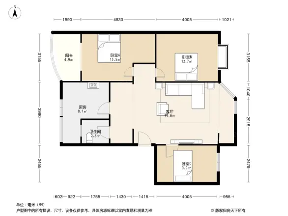 福泽美庐花园户型图