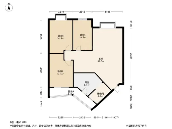 福泽美庐花园户型图