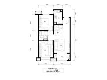 融创外滩壹号湾三期88㎡户型