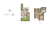 A2户型下叠128平