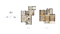 A4户型上叠135平