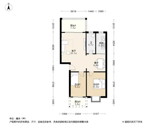 鸿禧花园户型图