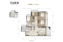 壹品松湖4室2厅1厨1卫建面86.00㎡