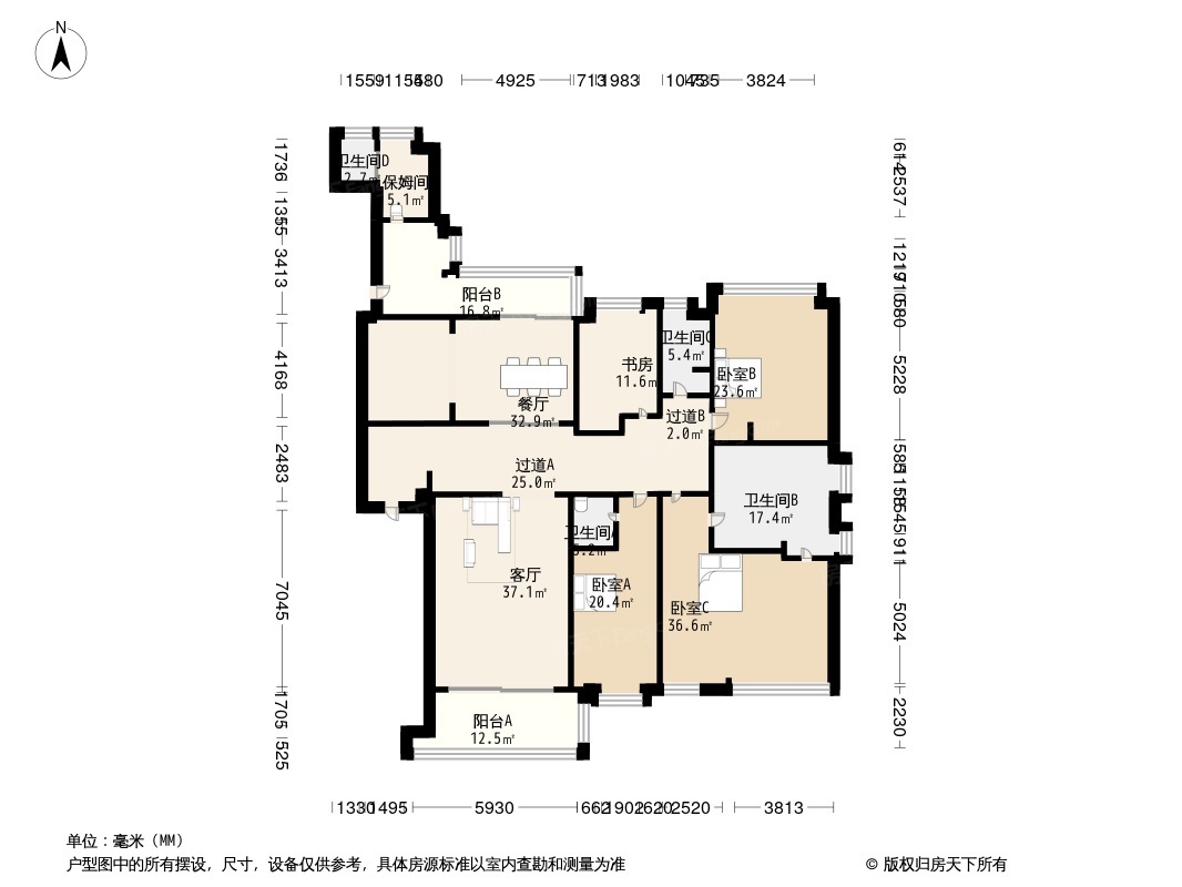 厦禾裕景户型图片