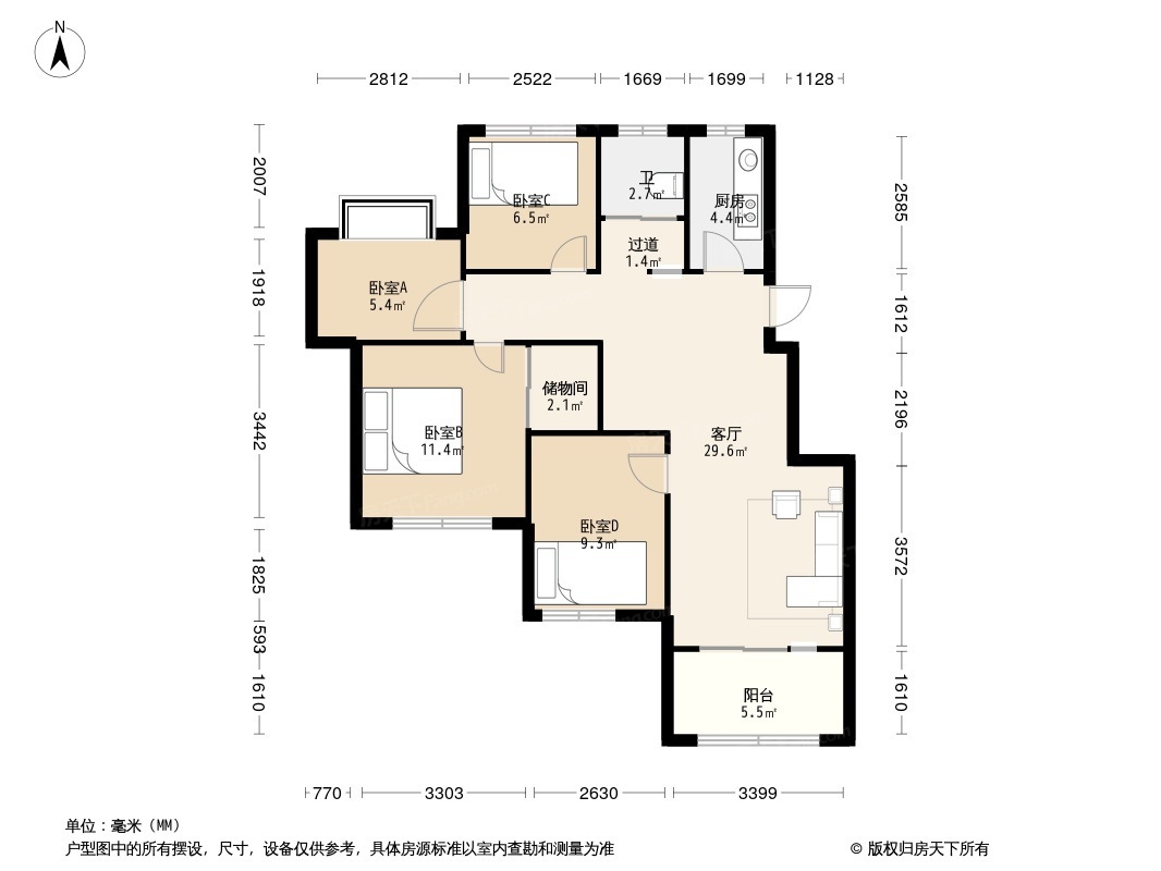 户型图1/2