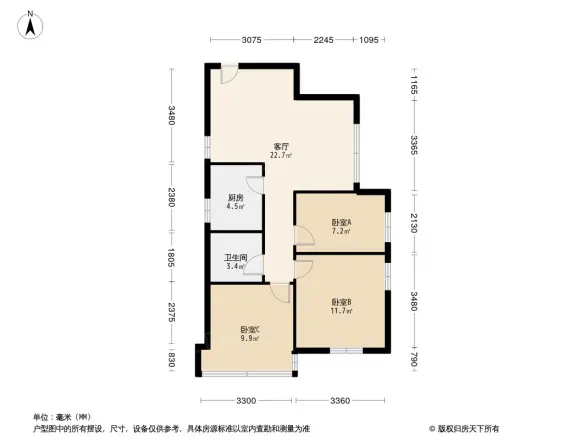 希望大厦小区户型图