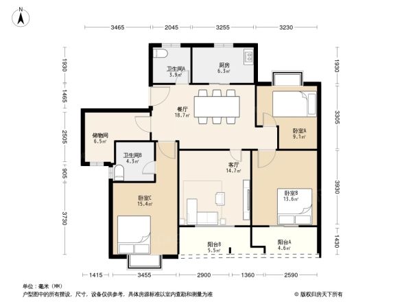 汇丰荷苑户型图