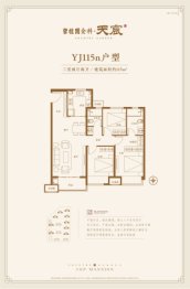 碧桂园金科天宸3室2厅1厨2卫建面115.00㎡