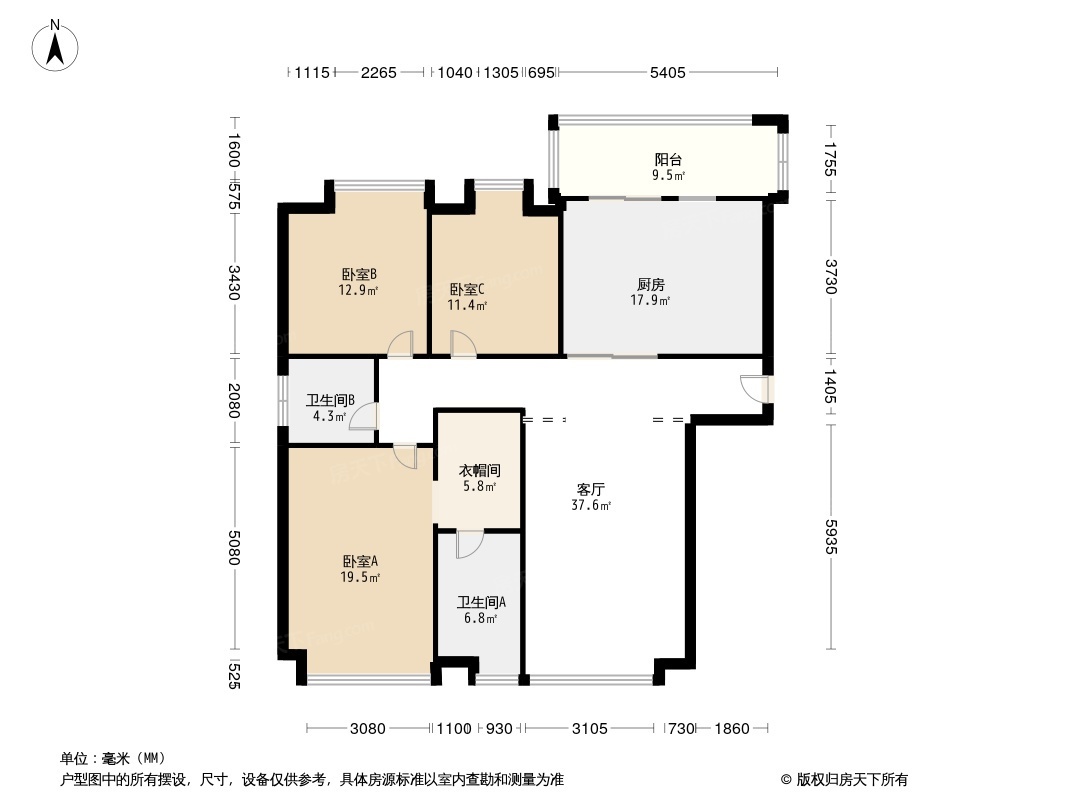 厦禾裕景户型图片