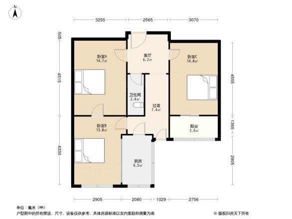 市公路处宿舍户型图