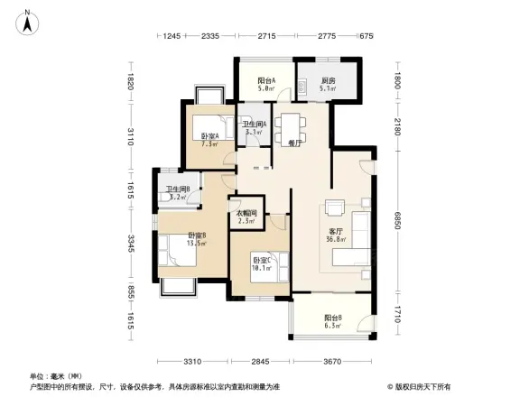 中铁海曦小区户型图