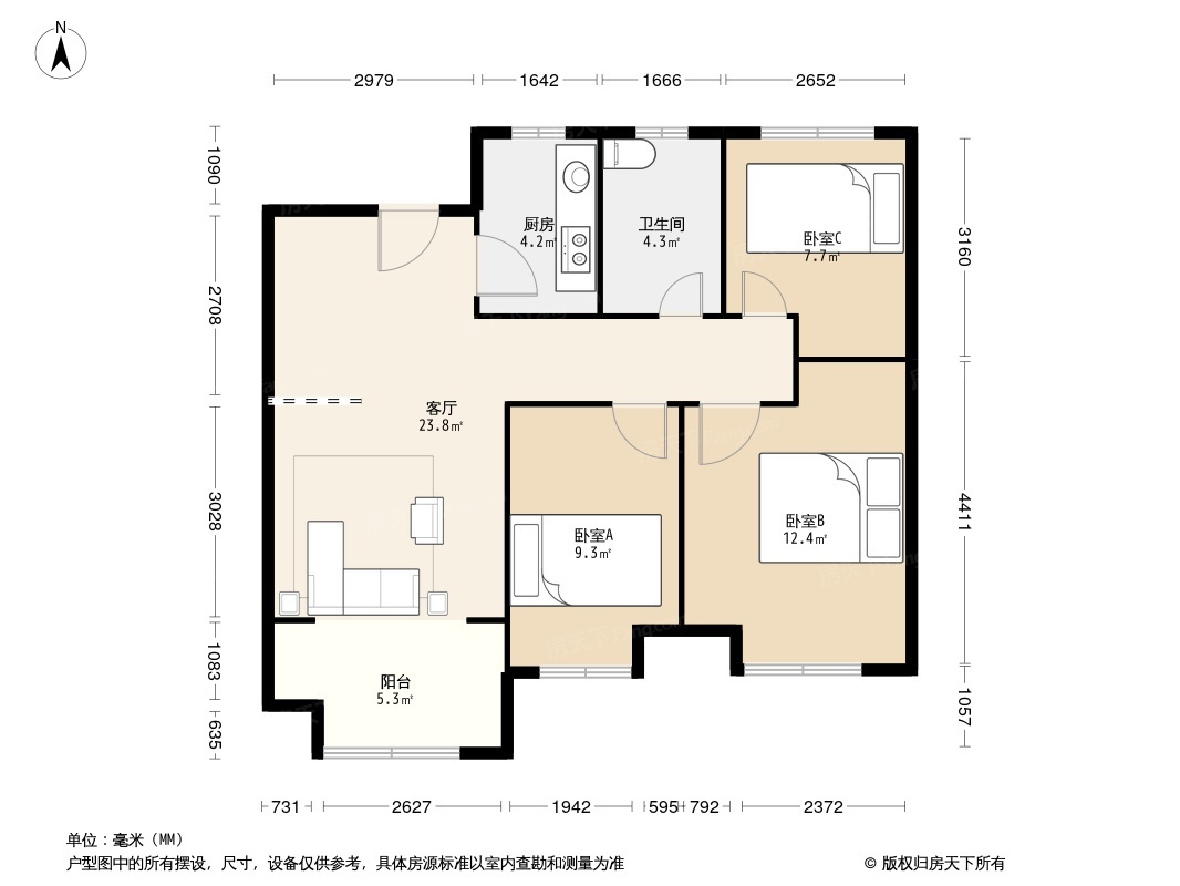 户型图1/2