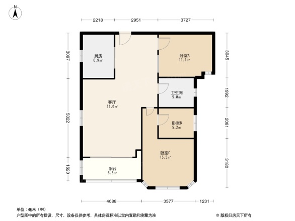 嘉年华大厦户型图