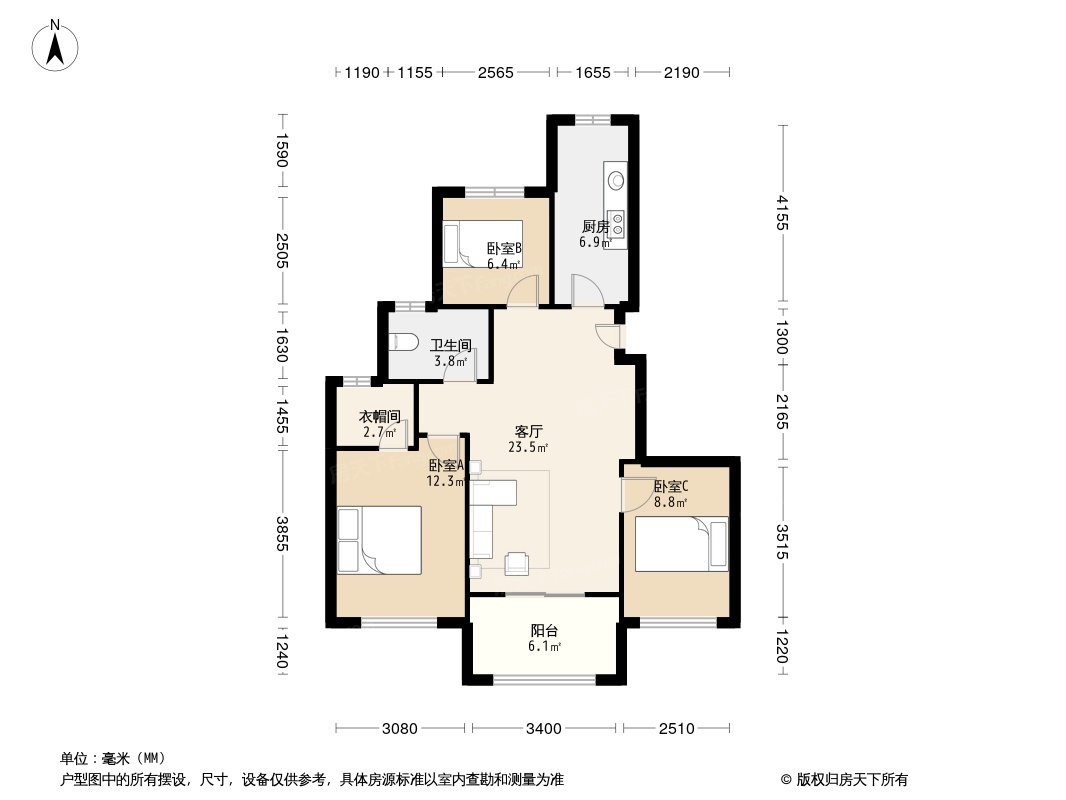 户型图1/2