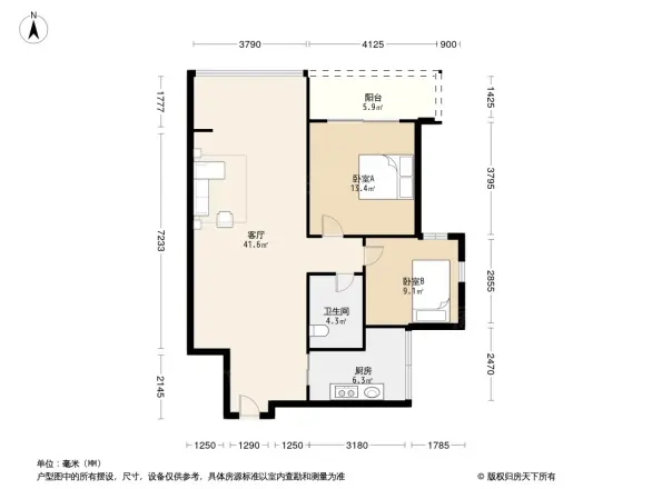 天宝花园户型图
