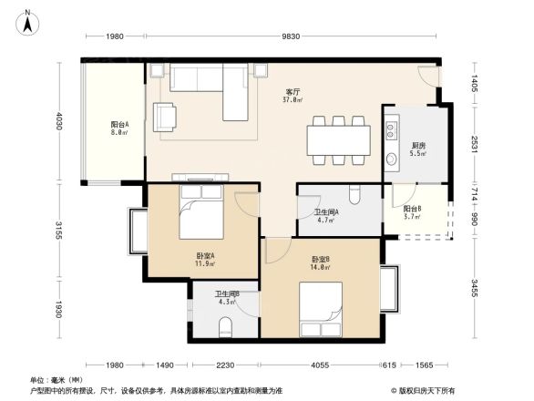 锦官丽城亲水湾户型图
