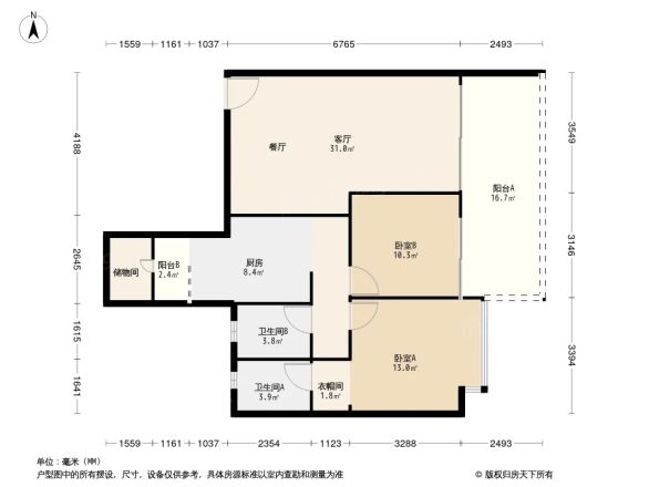 时代豪庭户型图