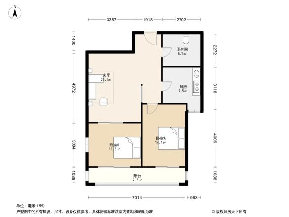 海信都市阳光户型图
