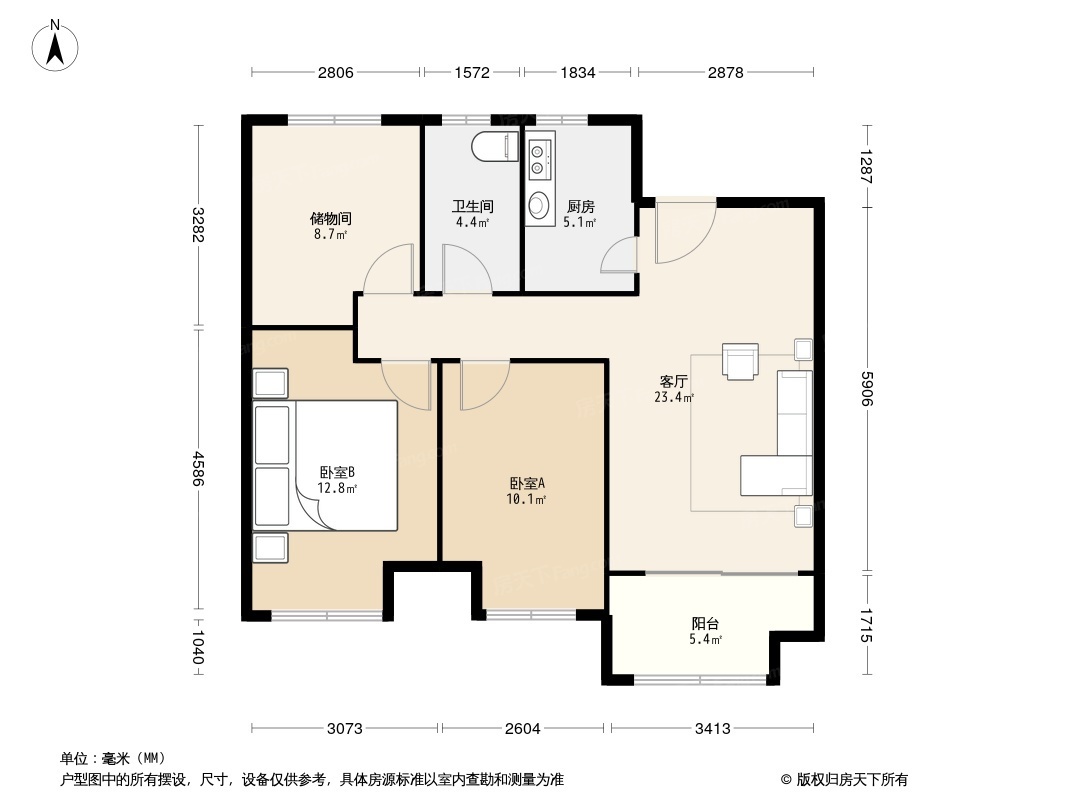 户型图1/2