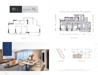 B1户型建面约98㎡