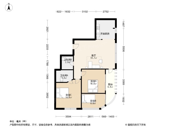 阳光美地户型图
