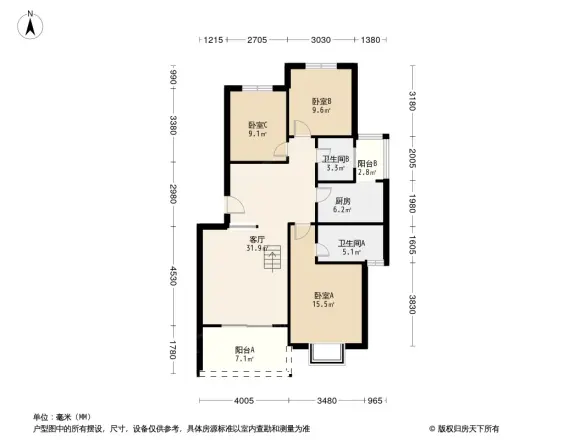 小城故事户型图