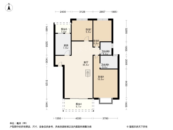 小城故事户型图
