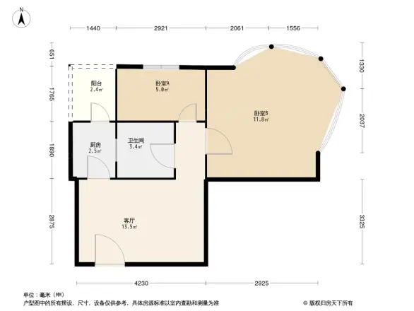 阳光美地户型图