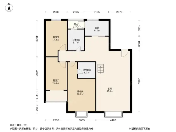 小城故事户型图