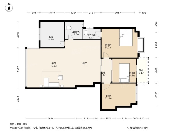 海韵园小区户型图