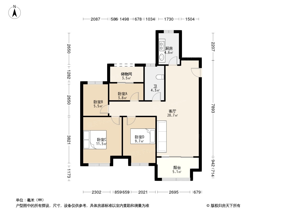 户型图1/2