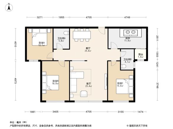 香港花园大公馆商住楼户型图
