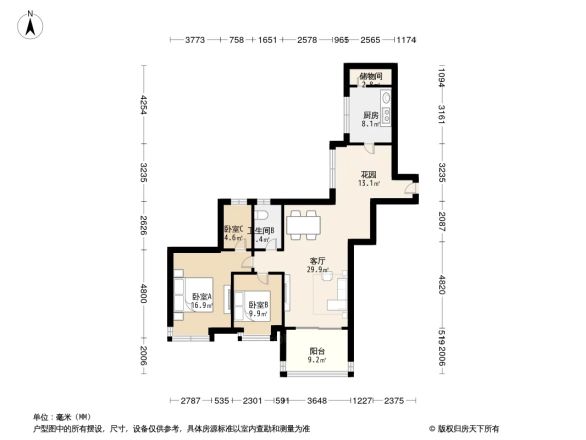 时代豪庭户型图