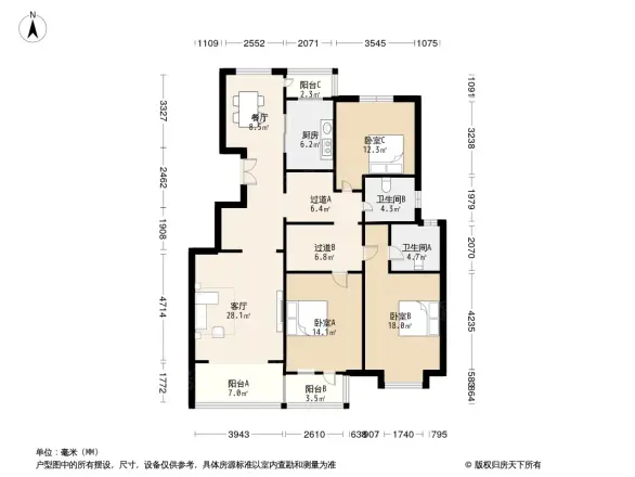 香山美墅户型图