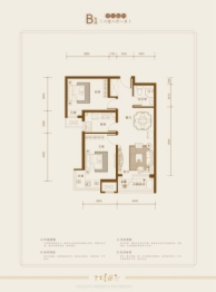 K2十里春风2室2厅1厨1卫建面80.00㎡