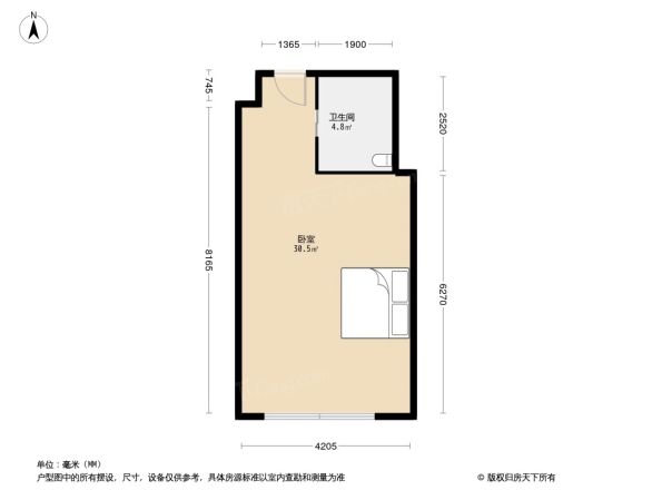 欣北钱江国际广场酒店式公寓户型图