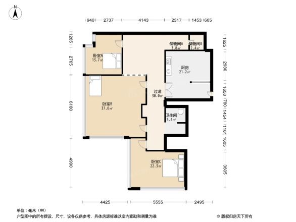 绿地中心公寓户型图