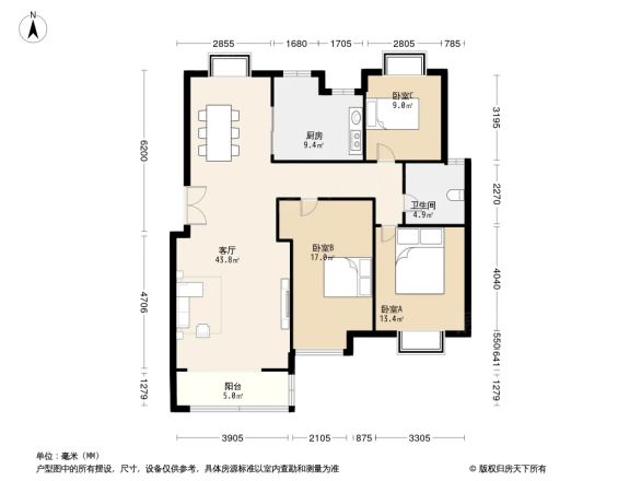 中国铁建山语城二期户型图